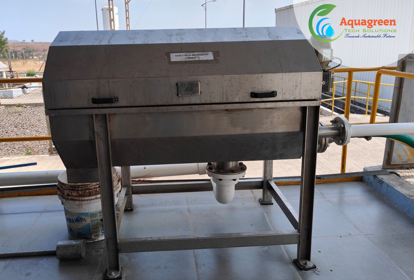 15 cubic meter Mechanical Rotary Drum Screen