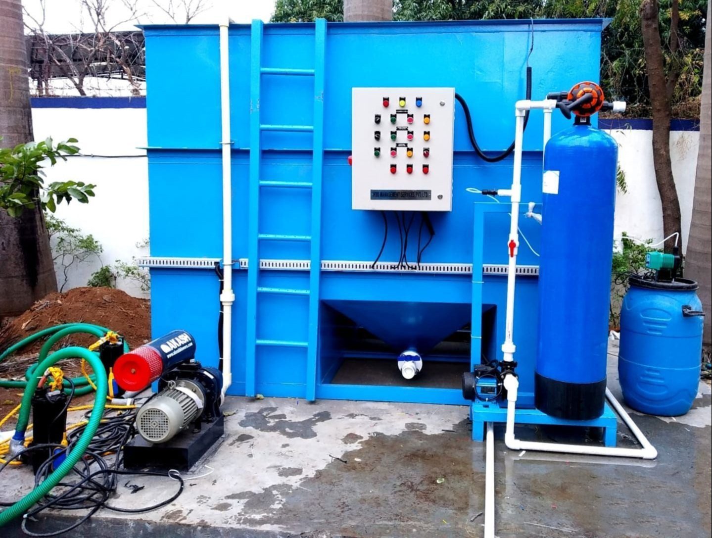 sewage treatment plant process